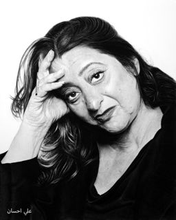 زها حديد رسمة أصلية