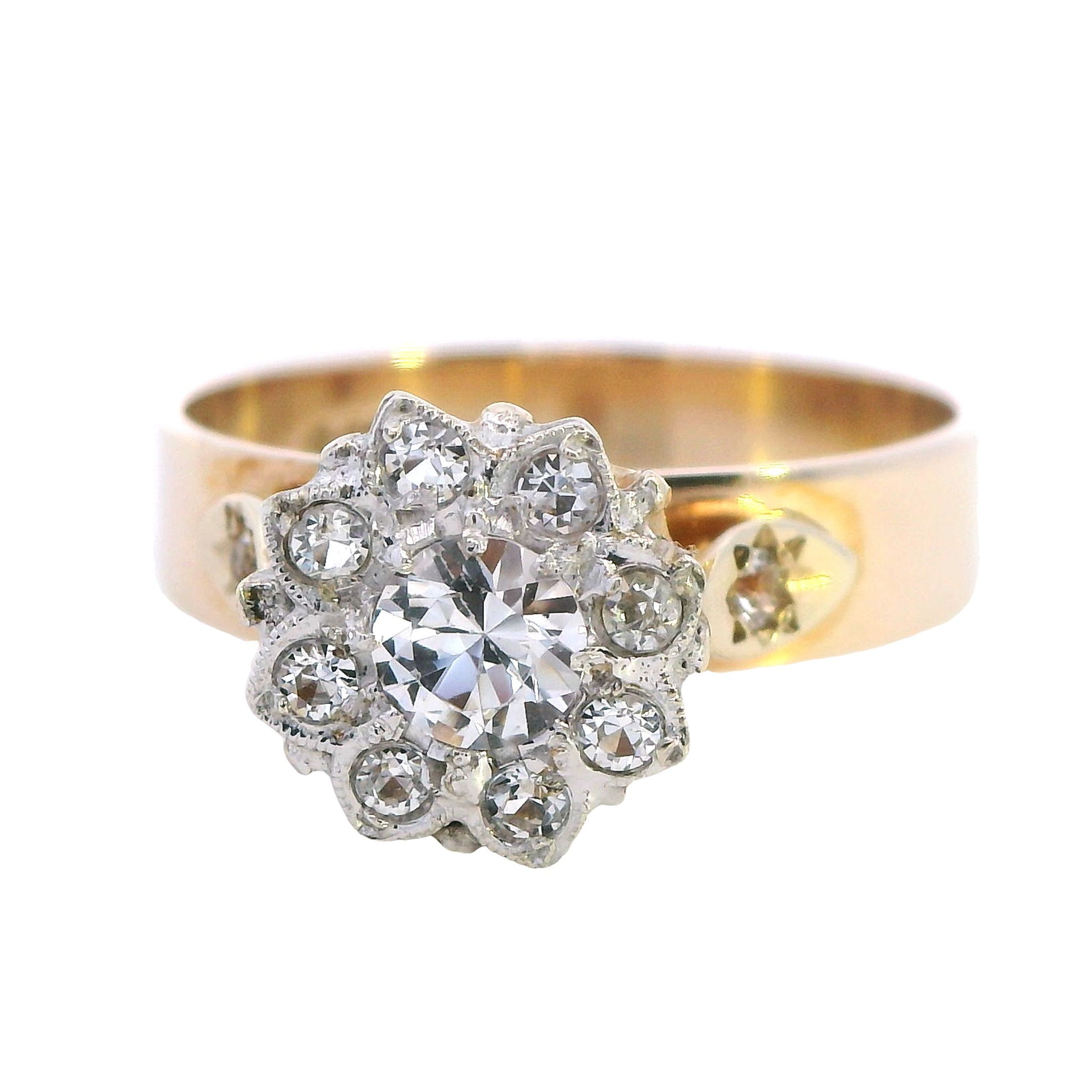 Stellar White Sapphire Ring