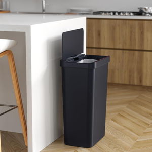 iTouchless Prime 13.2 Gallon Sensor Trash Can, Durable Dent-Proof Construction, Slim and Space-Saving Automatic Bin Great for Kitchen, Home, Office, Business, Garage, Black Color, Plastic