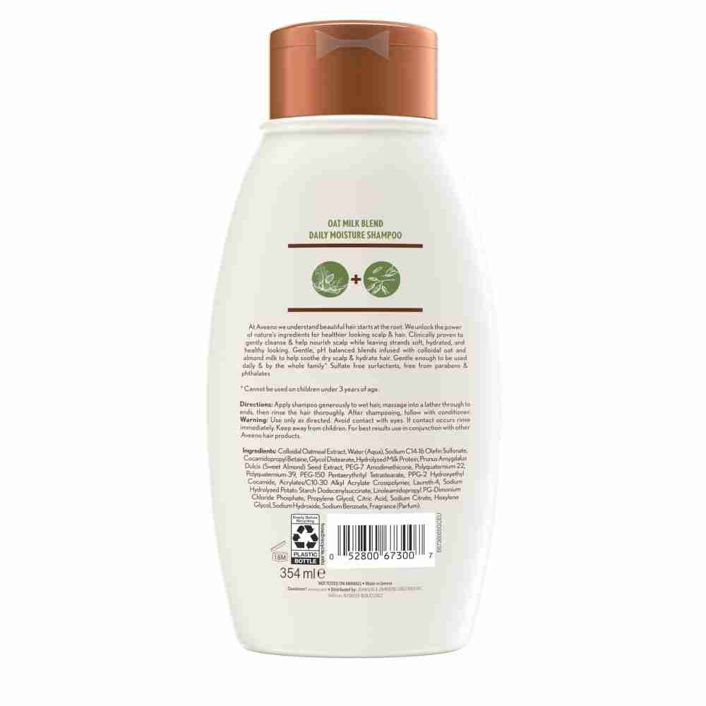 Aveeno Oat Milk Blend Moisturising Shampoo For Dry & Damaged Hair 354Ml - Image 2