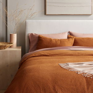 Organic Luxe Waffle Duvet Cover