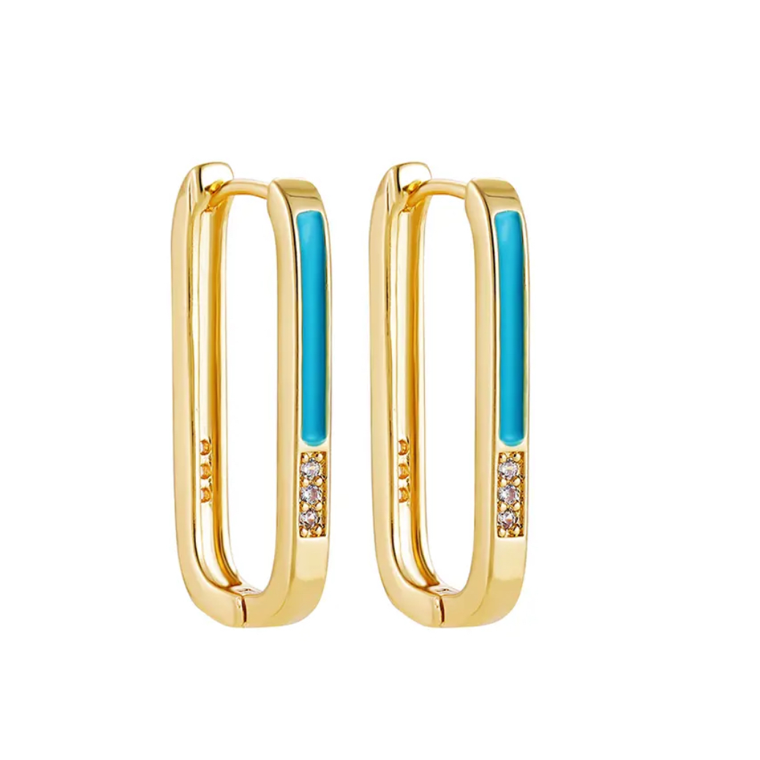 Blue gold earrings in sale now! 😍✨