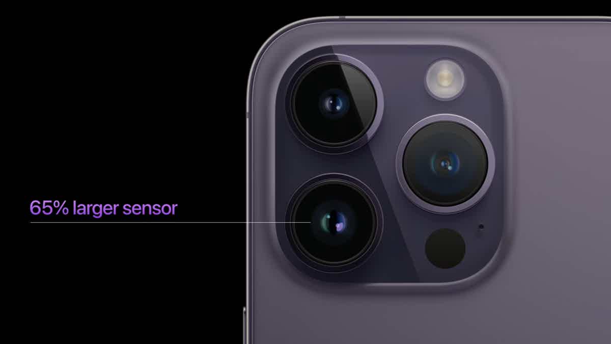 New image sensor in iPhone 14 Pro