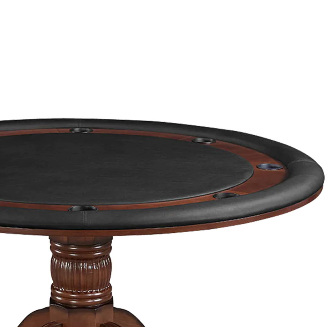 This gorgeous gaming table is perfect for any game night! With a premium vinyl surface, you'll be sure to have a smooth and enjoyable game experience.