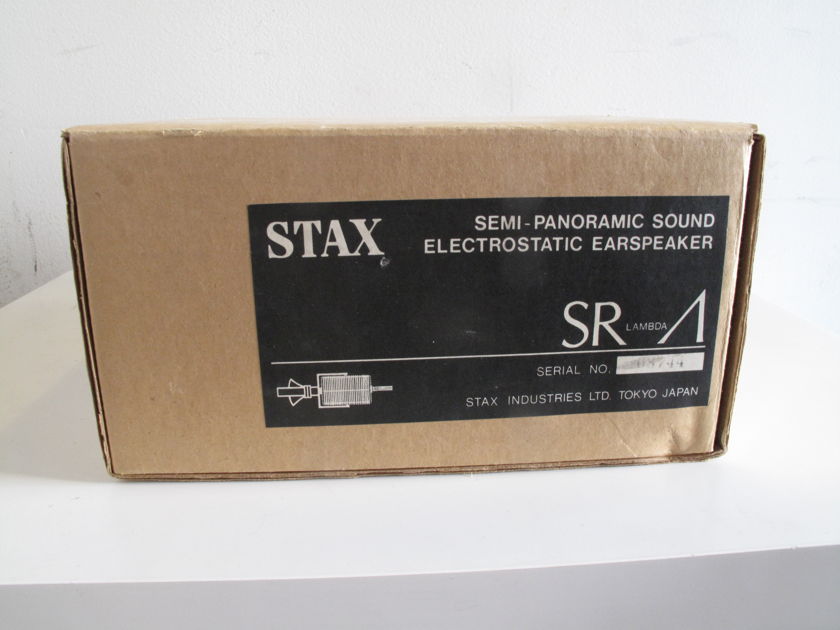 Stax SRM-1/MK-2 Earspeaker Driver Unit w/ SR Lambda Electrostatic Headphones