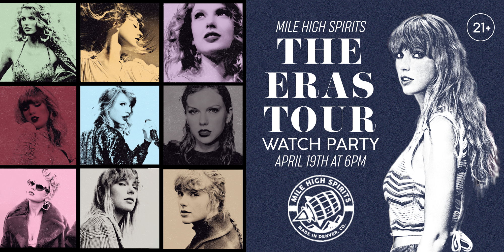 THE ERAS TOUR WATCH PARTY at Mile High Spirits promotional image
