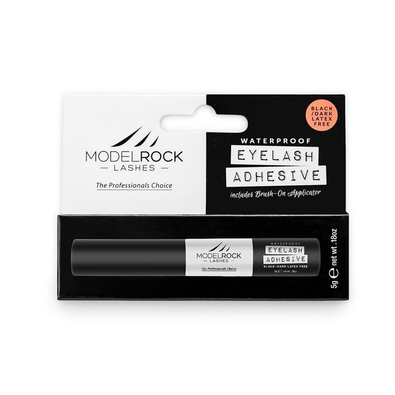 MODELROCK - Lash Adhesive 5gm Waterproof BLACK/DARK - "LATEX FREE" - With "Brush On" applicator