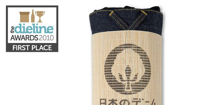 The Dieline Awards: First Place – Books, Office & Art Supplies, Toys, Clothes/Accessories – Promotional Japanese Denim