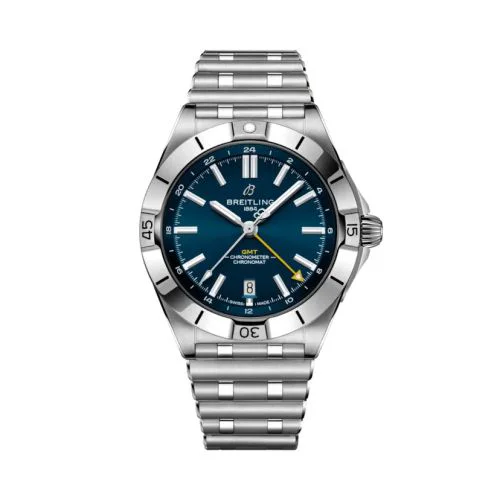 Chronomat 40 GMT Stainless Steel / Blue / Sporthilfe