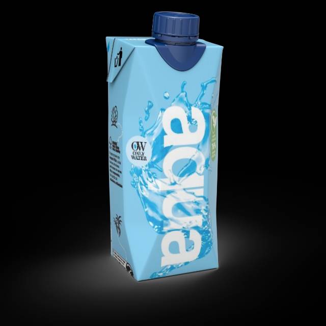Mineral water in sustainable cartons