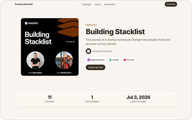 building stacklist podcast