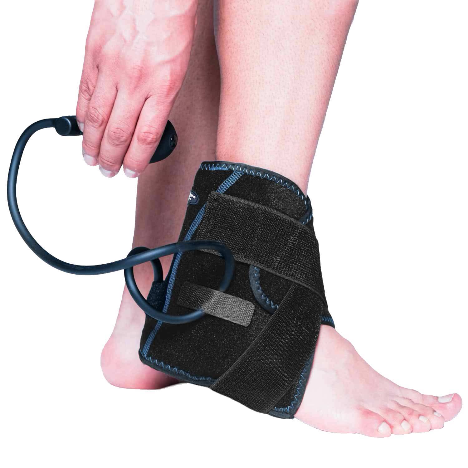 black Koprez back support brace for lower back pain relief, optimal posture alignment and immediate comfort