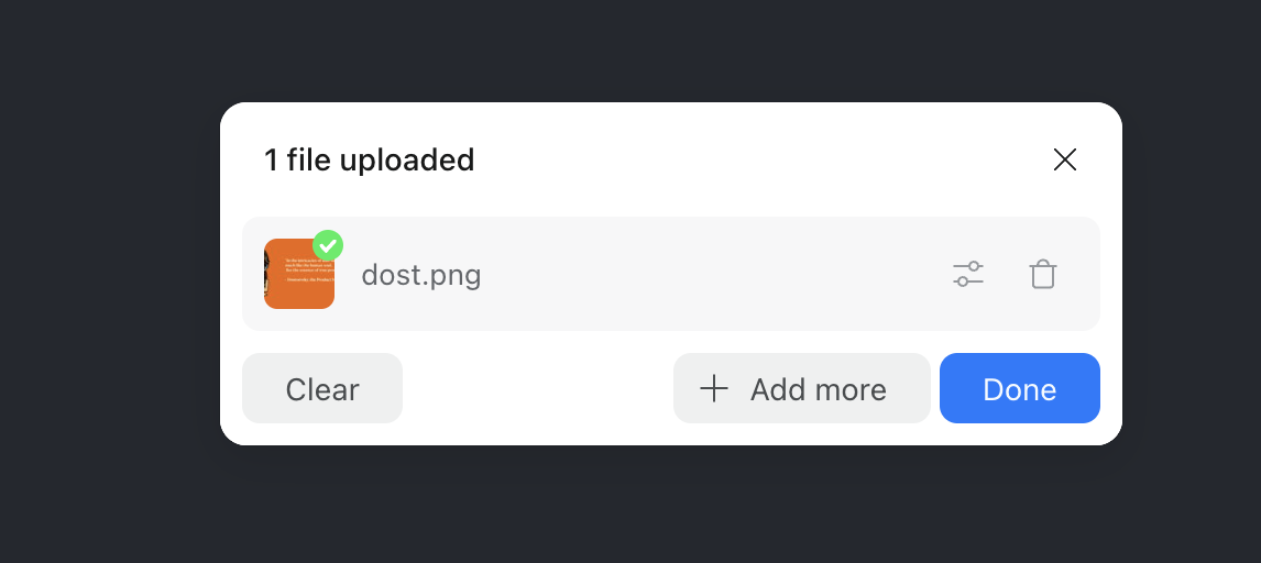 Uploading files with Uploadcare widget