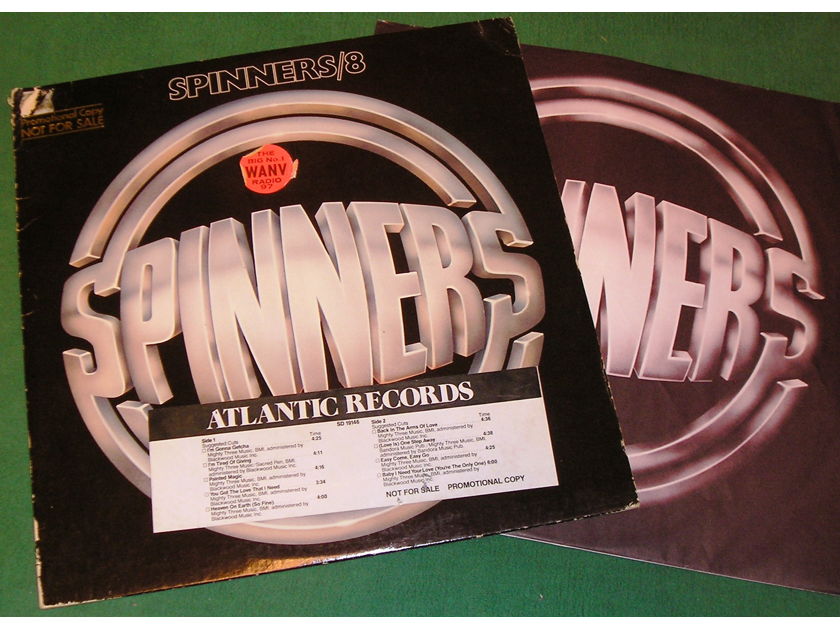 SPINNERS  - 8 - - RADIO STATION STICKERS - PROMO COPY NOT FOR SALE ** 9/10 **