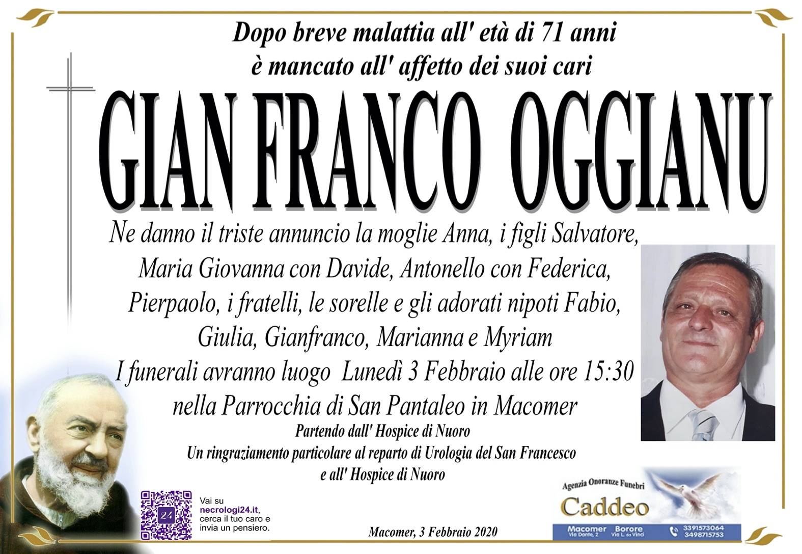 Gian Franco Giuseppe Oggianu