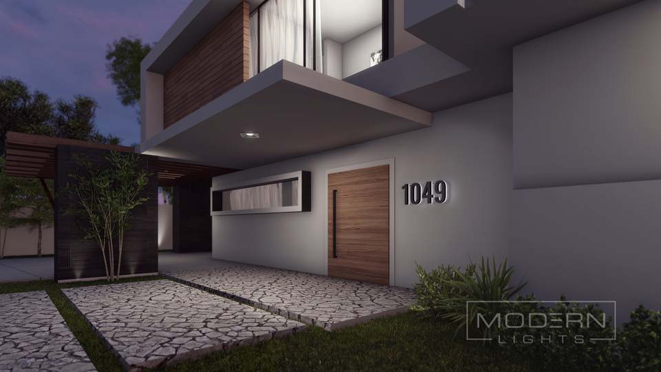 Black letters house