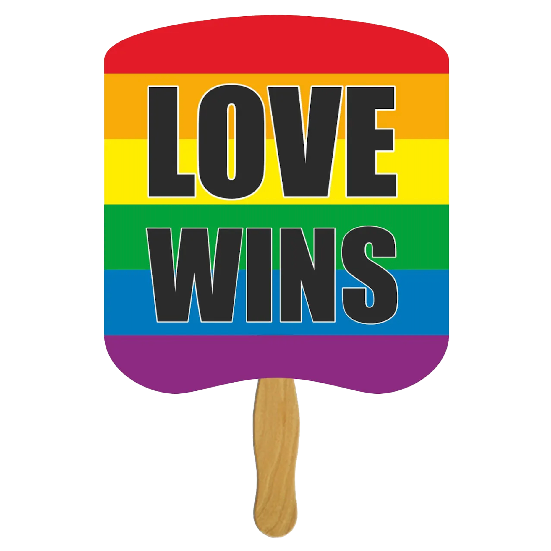 Love Wins Custom Hand Fans
