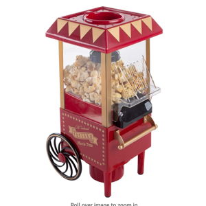 Air Popper Popcorn Maker – Vintage-Style Countertop Popper Machine with 6-Cup Capacity by Great Northern Popcorn Company (Red)