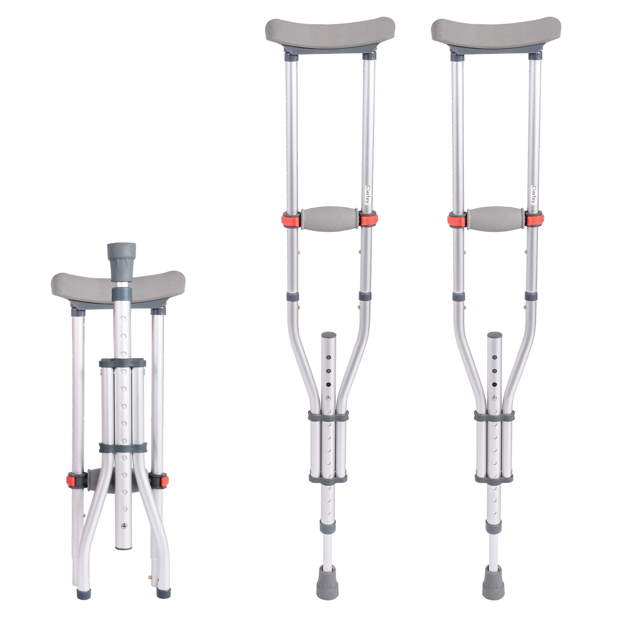 Folding Aluminium Underarm Crutches