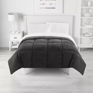 The Big One® Plush Down-Alternative Reversible Comforter - Magnet Solid