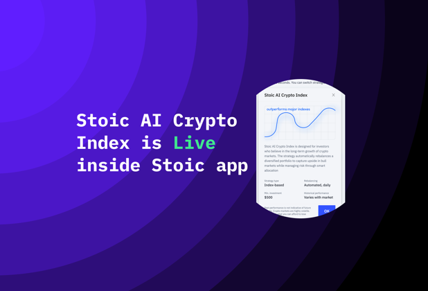 Stoic AI Crypto Index is Live inside Stoic AI app