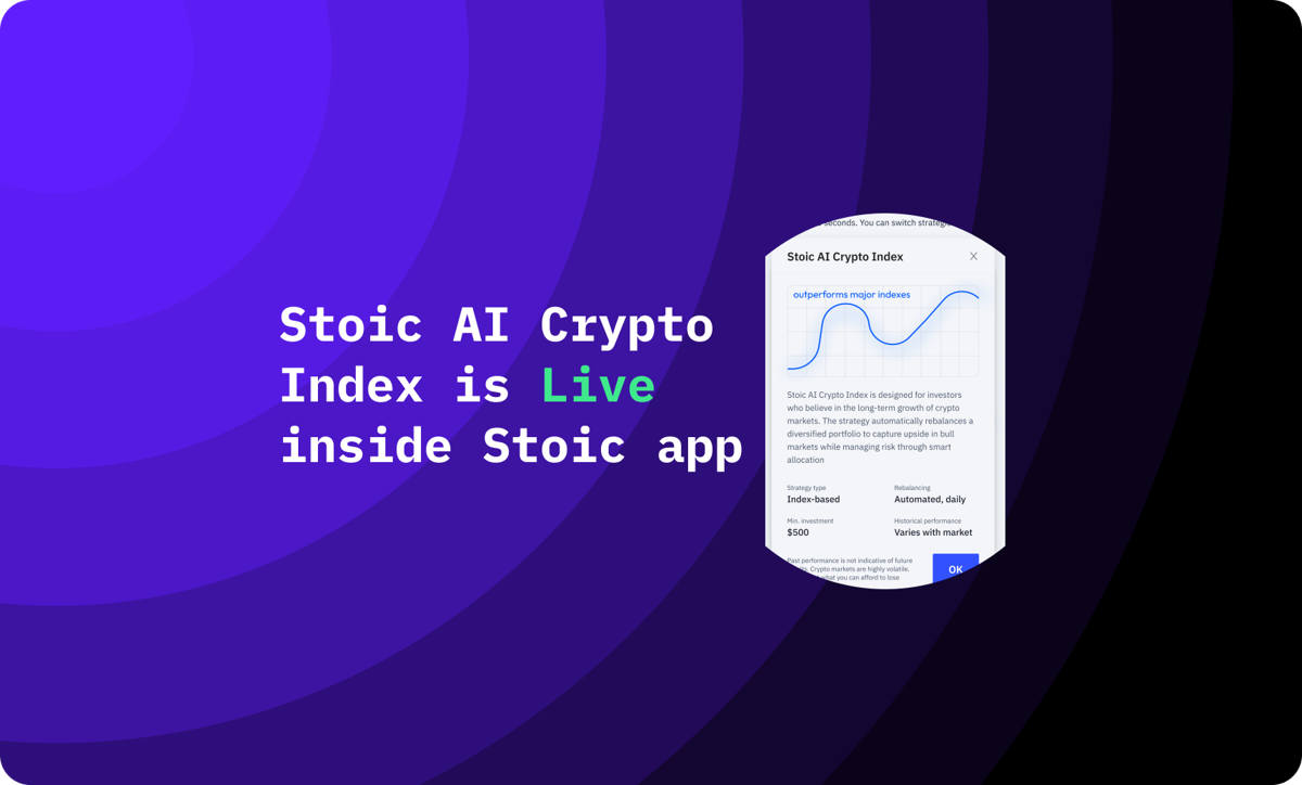 Stoic AI Crypto Index is Live inside Stoic AI app