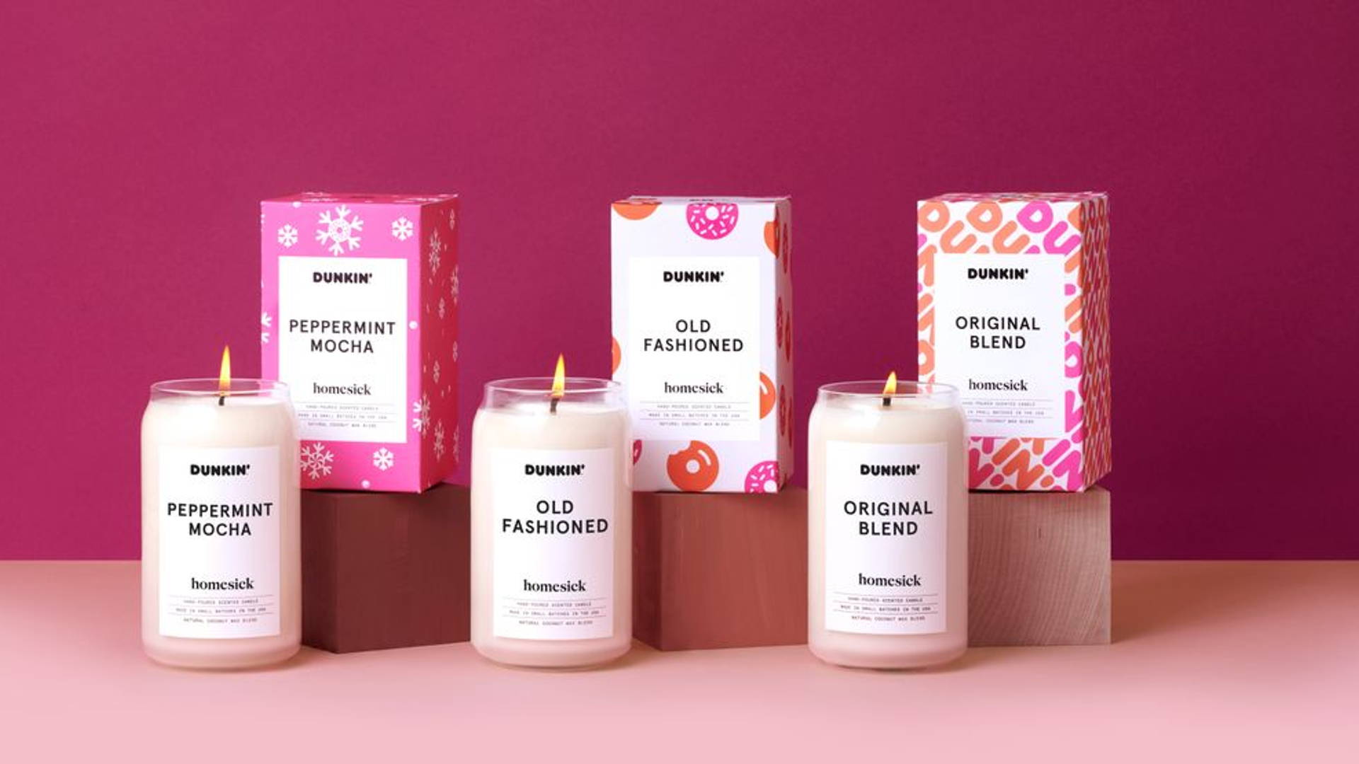 Featured image for Dunkin' And Homesick Release Limited-Edition Candle Collection