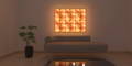 Ilumminated Living Room salt wall iluminated living room salt wall