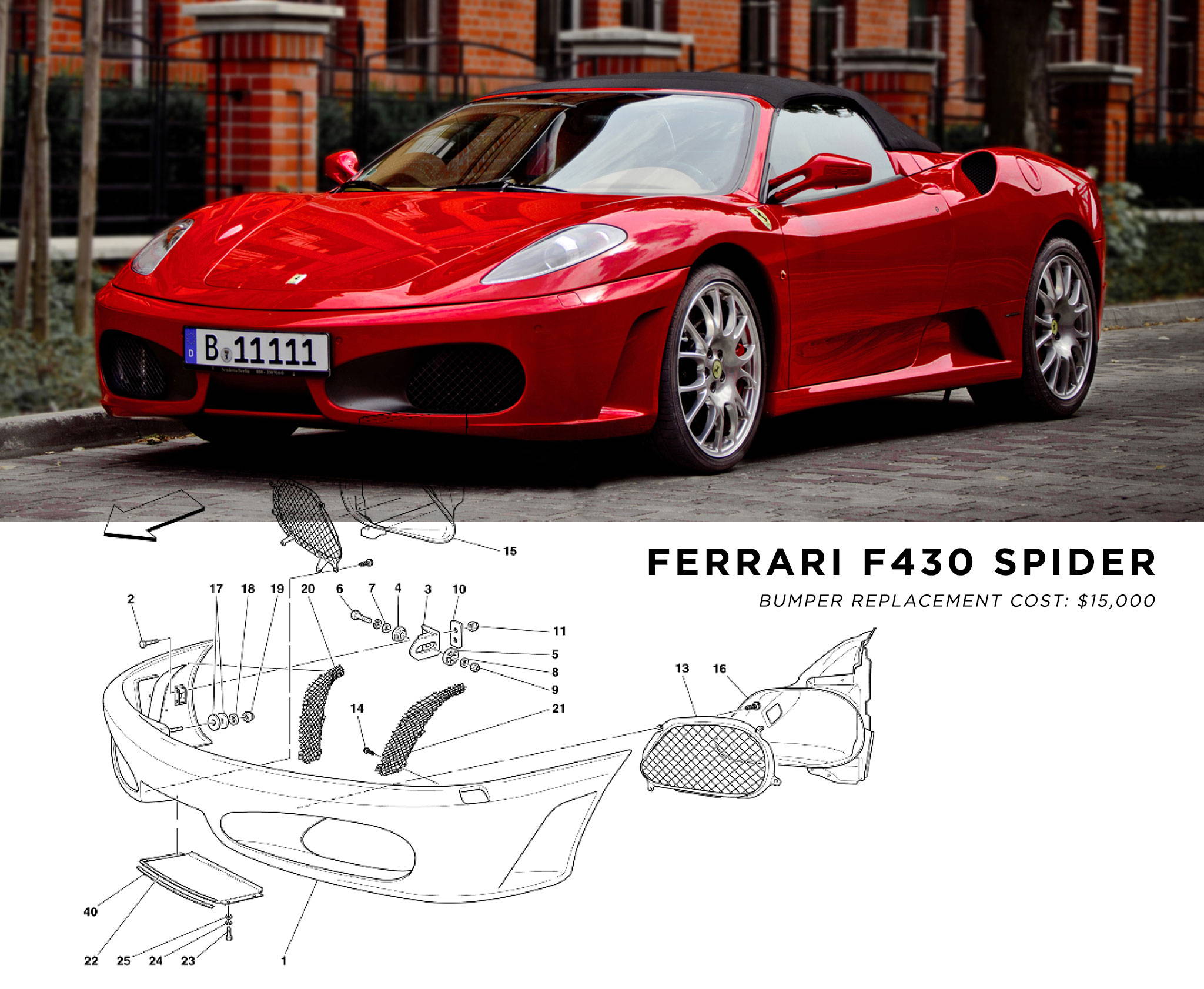 Ferrari F430 Bumper Replacement