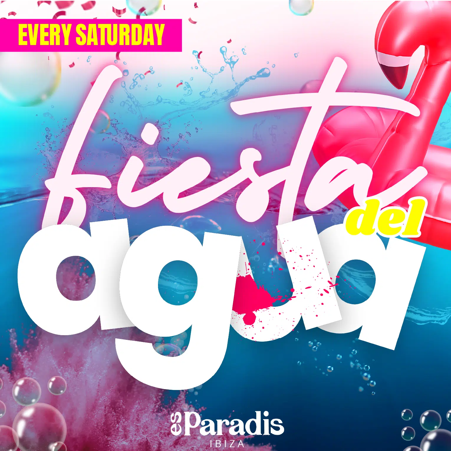 ES PARADIS party Fiesta del Agua - Water Party tickets and info, party calendar Es Paradis club ibiza