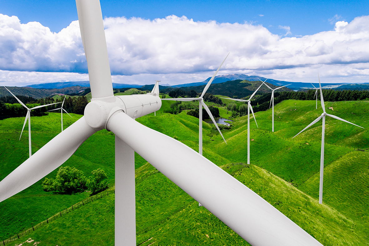 Wind turbine farm
