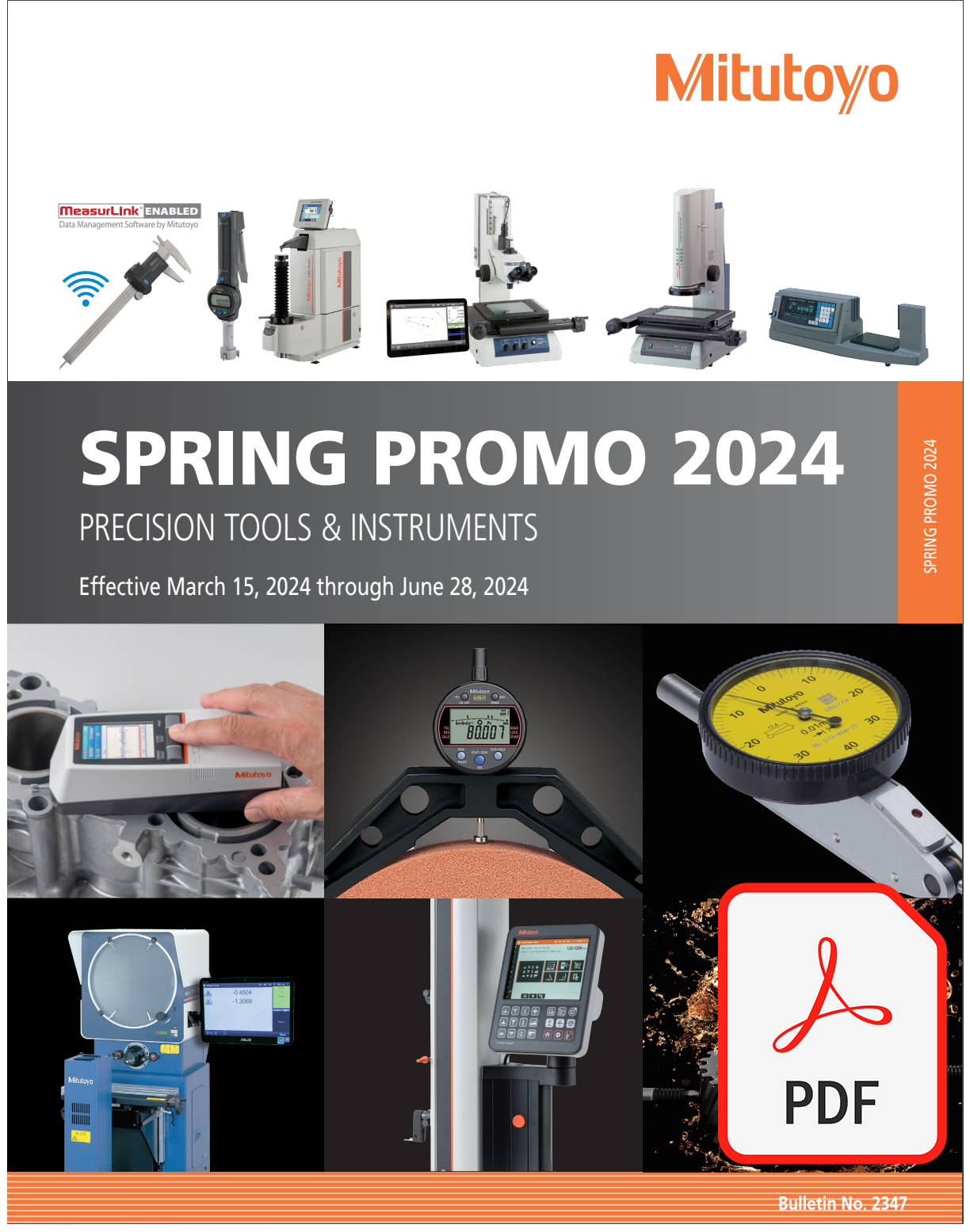 Mitutoyo Spring Promo 2024 PDF Full Price List at GreatGages.com