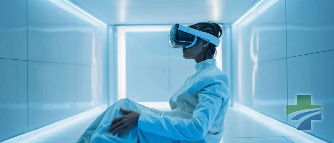 Healthcare professional experiencing dementia through VR