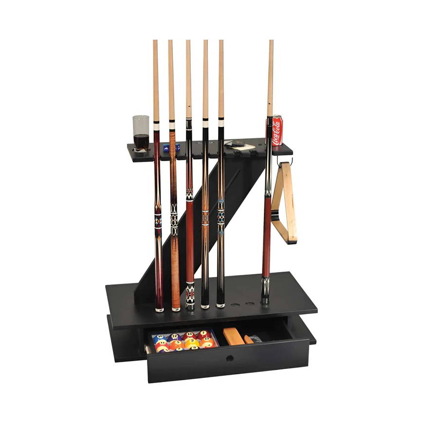 Stunningly Contemporary Z Cue Stand 8 Cues Black