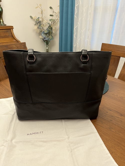 Borsa Tote Hammitt Andersen In Pelle Marrone Chiaro Breeze Block - Nuova Con Etichette - Foto 4