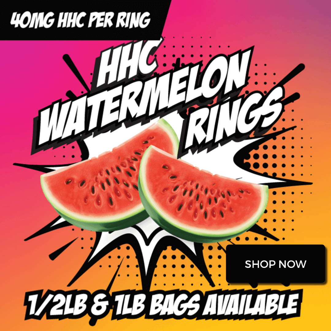 HHC Gummies - Watermelon Rings - 40mg - goodcbd.com