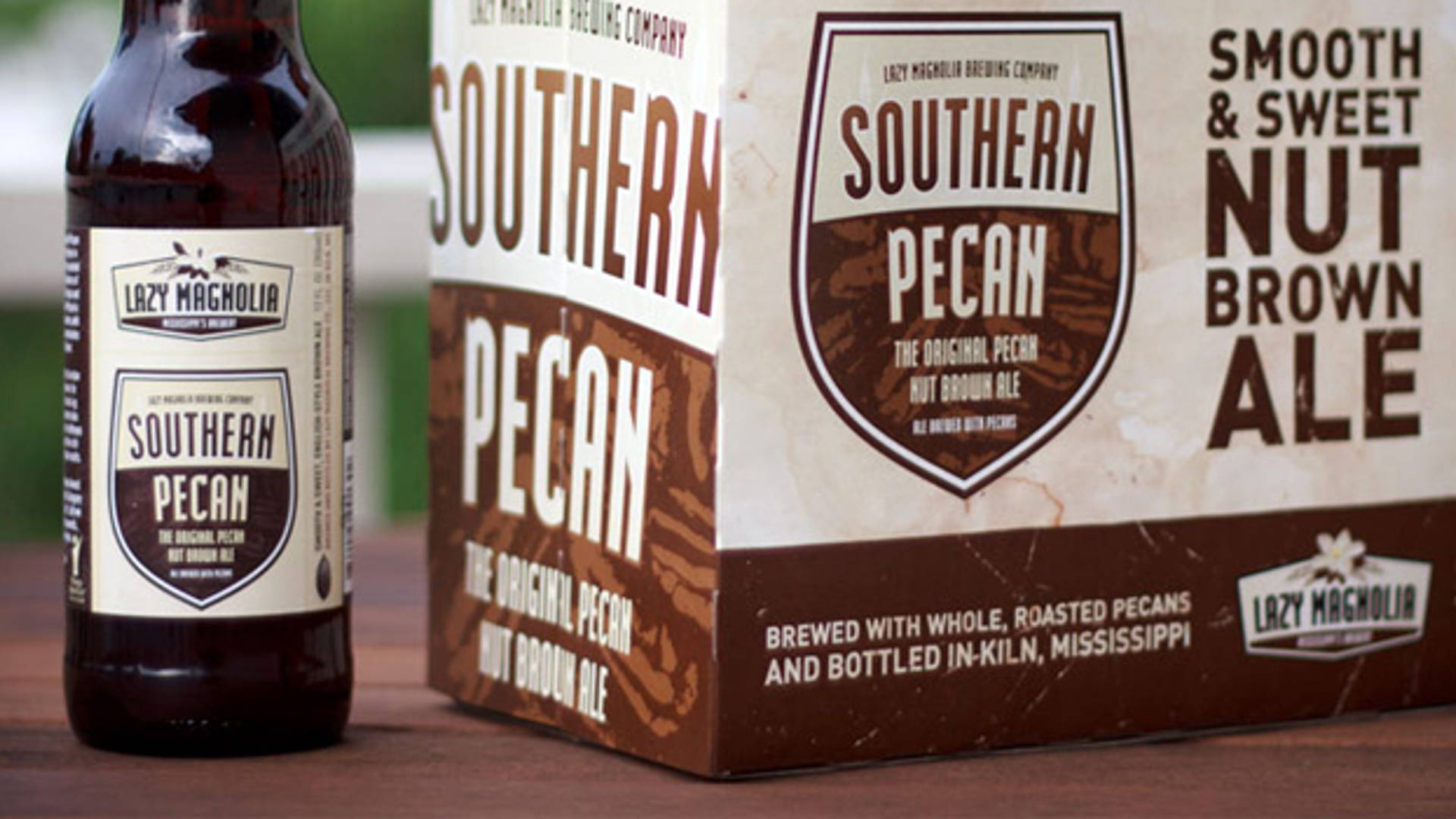 Featured image for Lazy Magnolia Brewery: Southern Pecan Nut Brown Ale Six Pack 