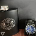 Custom ENJJPT timepiece and custom flask
