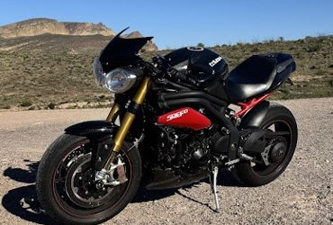 2014 TRIUMPH SPEED TRIPLE R ABS motorcycle for rent near Tempe, AZ