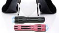 pink flashlight stun gun black taser self defense