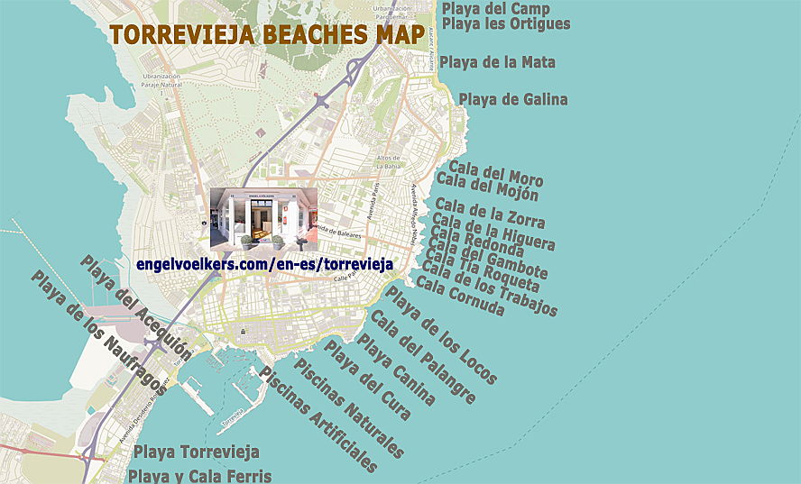  Torrevieja
- Torrevieja Beaches Map