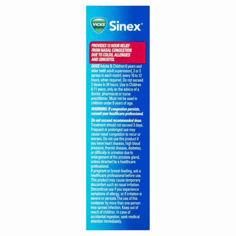 Vicks Sinex Nasal Decongestant Nasal Spray 15Ml - Image 4