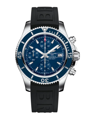 Superocean Chronograph 42 Stainless Steel / Blue / Rubber / Pin
