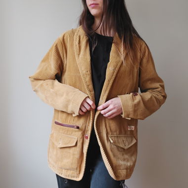 Vintage oversized beige jacket