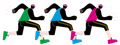 Desenho de pessoa sentada bebedo