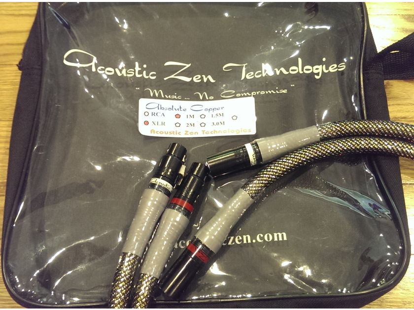Acoustic Zen Technologies Absolute Copper 1 meter XLR interconnet
