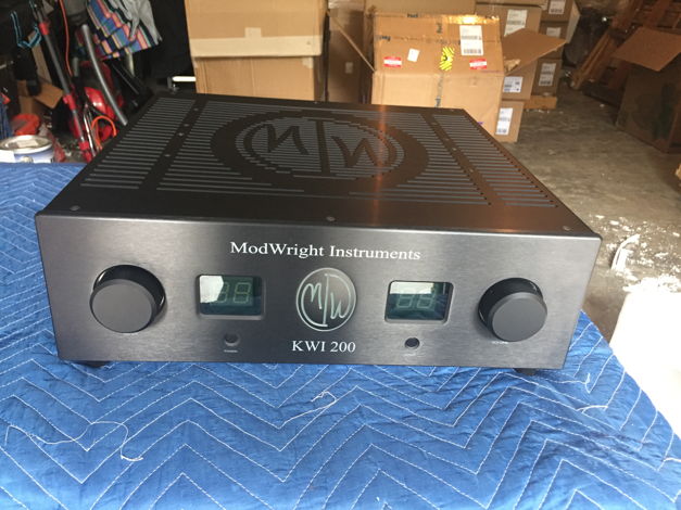 ModWright KWI200 integrated amp black Mint customer tra...