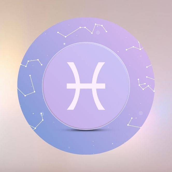 Symbole astrologique des Poissons, signe d’eau représentant la sensibilité, l’intuition et la connexion spirituelle – HOKEE Minéraux