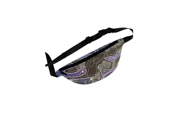 Artistic Festival Fanny Pack, Lightweight Polyester Crossbody Bag - Image 3