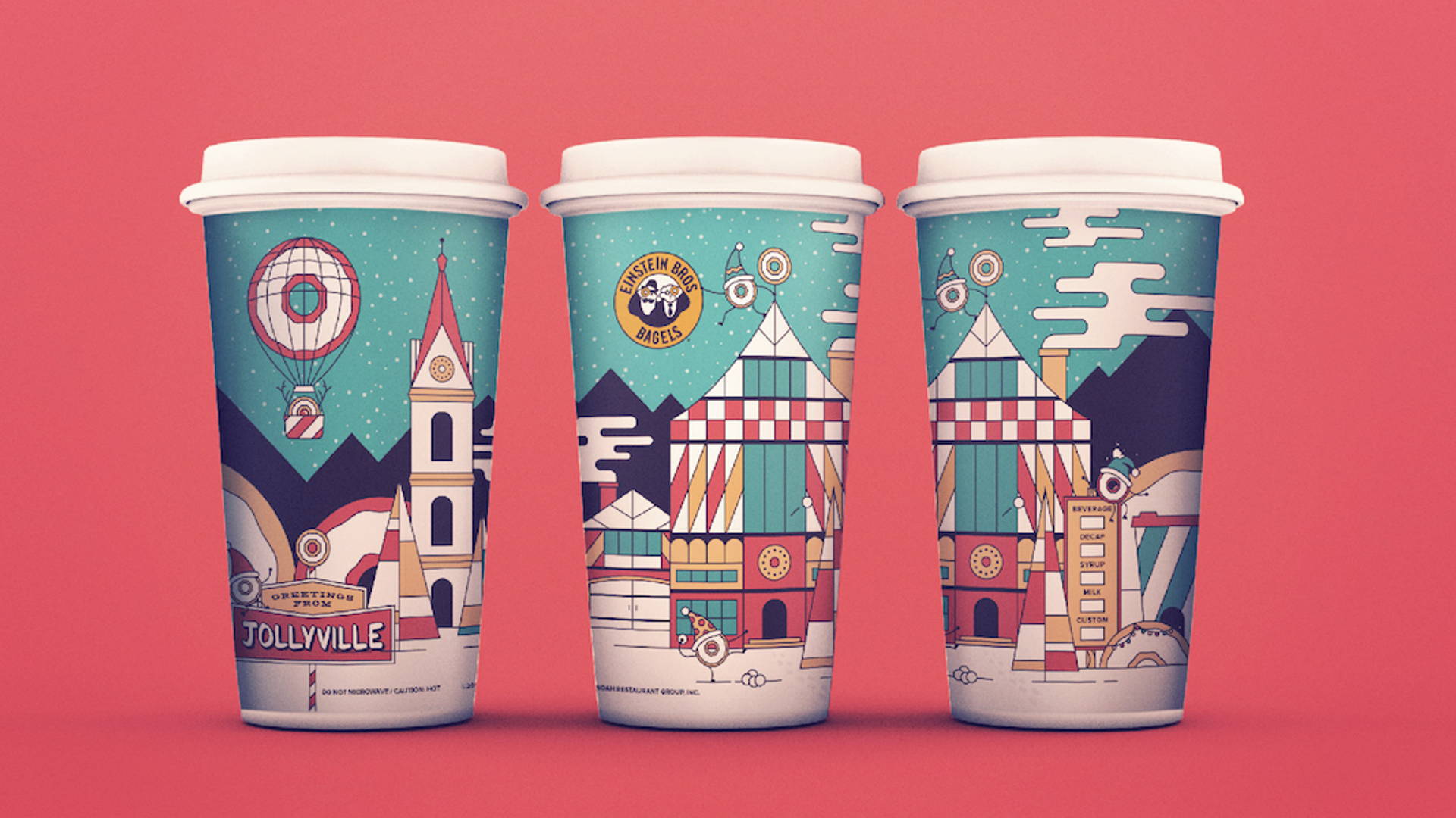 Featured image for Einstein Bros. Bagels Holiday Packaging